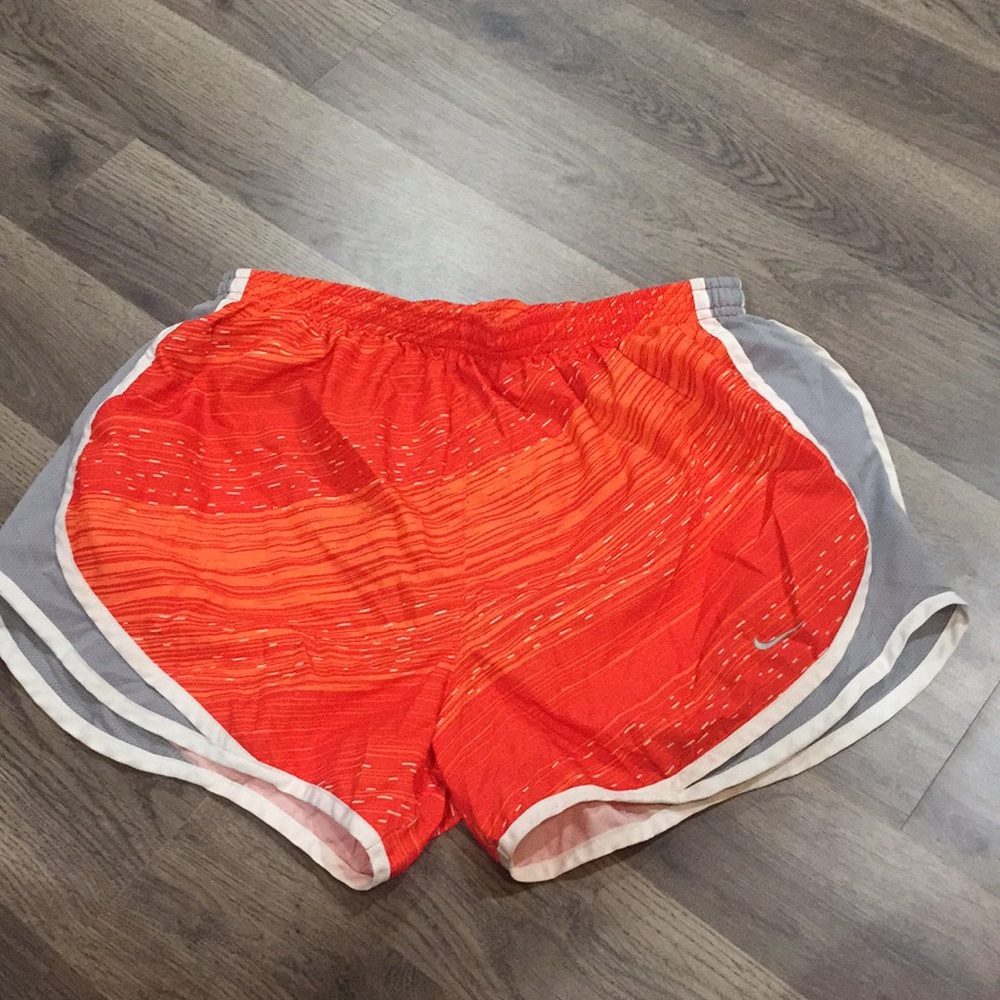Orange Nike Running Shorts